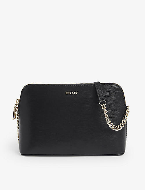 DKNY: Bryant dome-shape leather cross-body bag