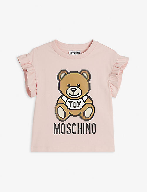 MOSCHINO: Toy Bear graphic stretch-cotton T-shirt