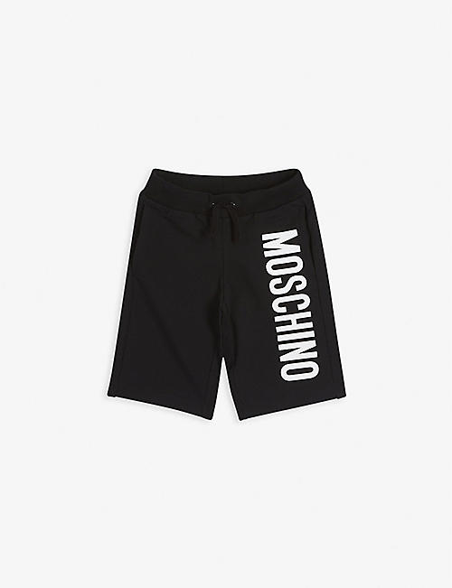 MOSCHINO: Logo stretch-cotton shorts 4-14 years
