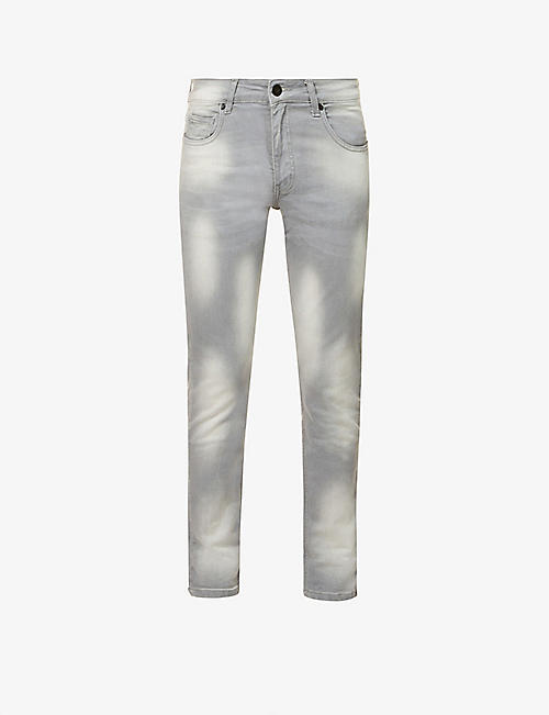 NO.91: Flawless slim-fit tapered stretch-denim jeans