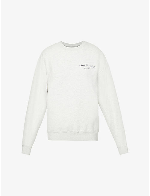 SPORTY & RICH: Sporty & Rich x Sunset Tower branded cotton-jersey sweatshirt
