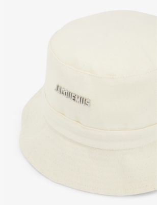 JACQUEMUS: Le Bob Gadjo metallic-plaque cotton bucket hat