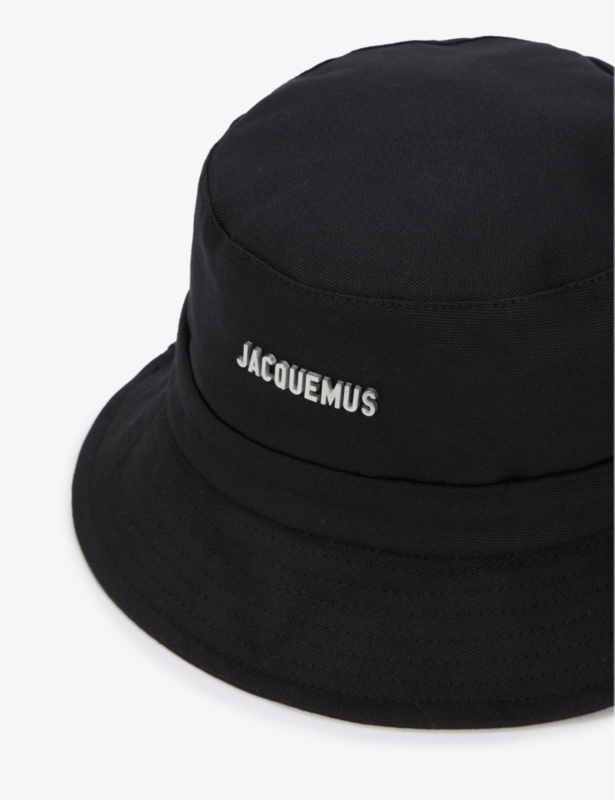 Le Bob Gadjo metallic-plaque cotton bucket hat