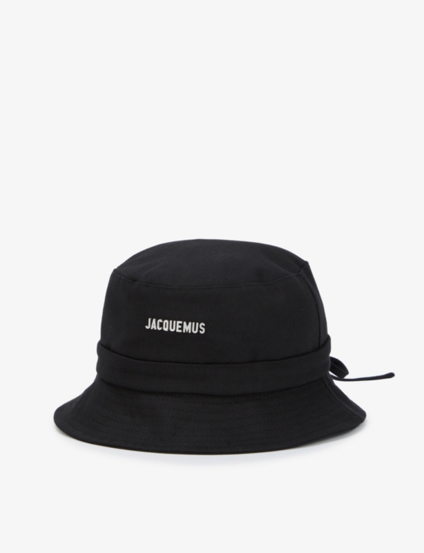 Le Bob Gadjo metallic-plaque cotton bucket hat