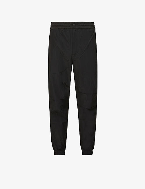 CK JEANS: Relaxed-fit tapered shell and cotton-blend jogging bottoms
