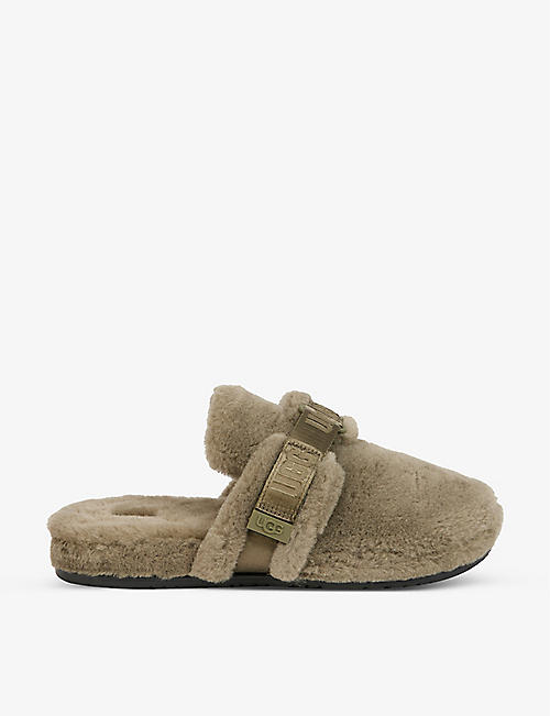 UGG: Fluff It wool-blend and recycled polyester slippers