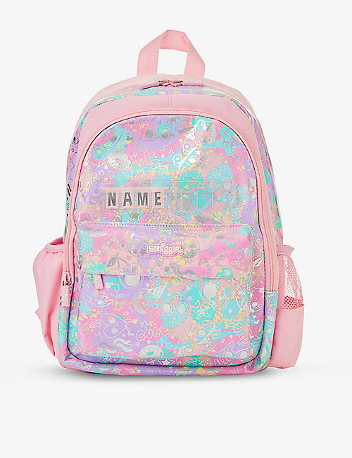 SMIGGLE: Sky Hi graphic-print small woven backpack