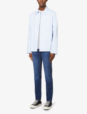 FRAME: L’Homme slim-fit slim-leg cotton-blend denim jeans
