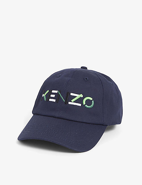 KENZO: Logo-embroidered cotton cap