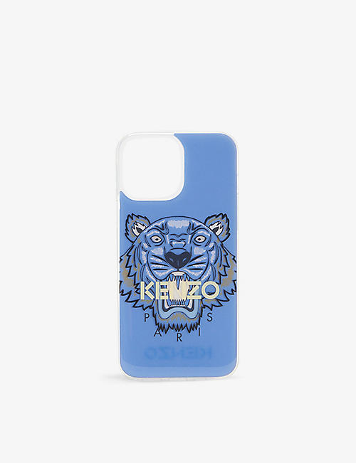 KENZO: Tiger brand-print plastic iPhone 13 Max case