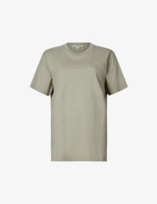 Allsaints Pippa Boyfriend Tee In Muted Sage