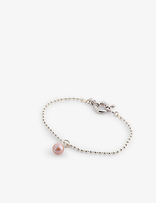 POLITE WORLDWIDE: Ball sterling-silver and pearl bracelet