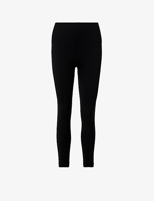 SPANX ACTIVE: Seamless Sculpt ribbed high-rise stretch-woven leggings