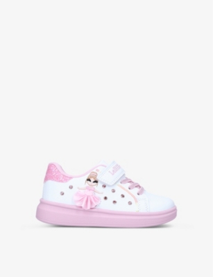 LELLI KELLY Mille Stelle tutu trimmed leather low top trainers 4