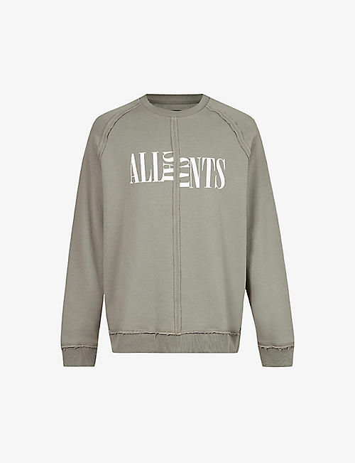 ALLSAINTS: Nico branded cotton-jersey sweatshirt