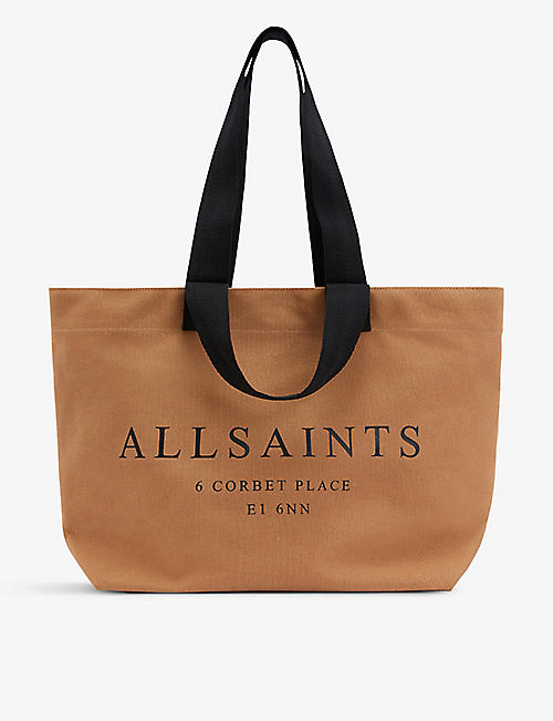 ALLSAINTS: Ali tie-dye cotton-canvas tote bag