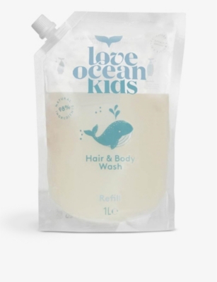 LOVE OCEAN: Kids' hair and body wash refill pouch 1L