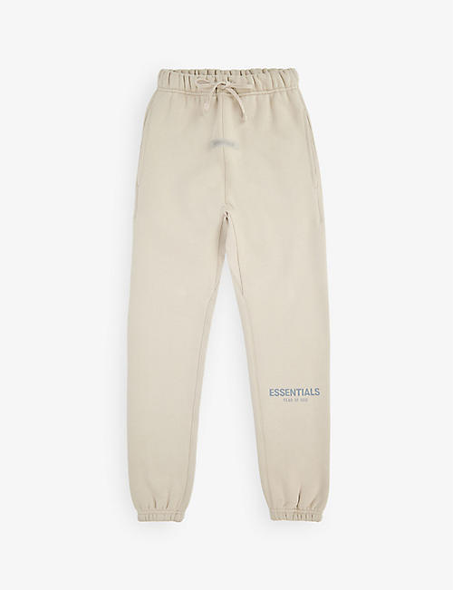 FEAR OF GOD: FOG x ESSENTIALS branded cotton-blend jogging bottoms 2-12 years