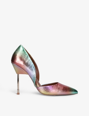 Kurt Geiger Bond Metallic-leather Courts In Mult/other