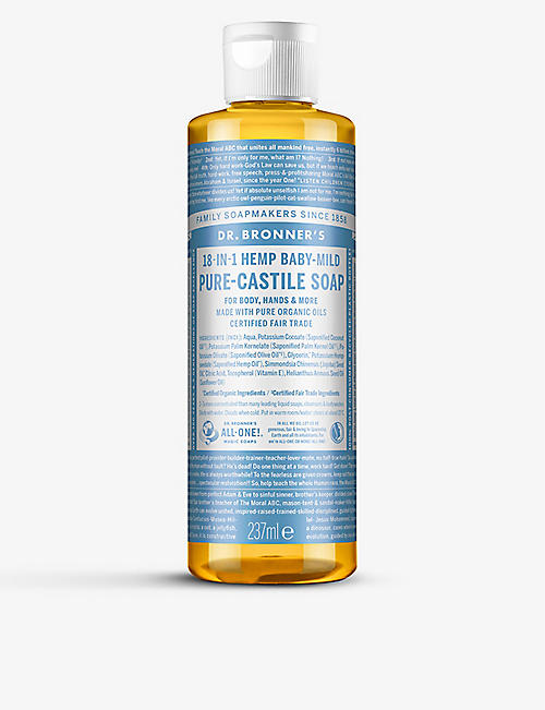DR. BRONNER: Baby Unscented Pure-Castile liquid soap 237ml