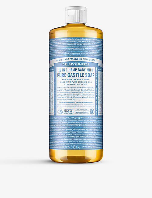 DR. BRONNER: Baby Unscented Pure-Castile liquid soap 946ml