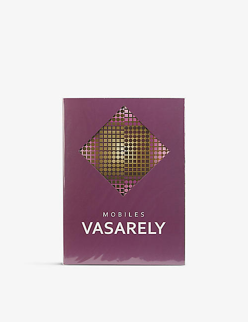 VASARELY EDITIONS: Lila geometric-print cardboard mobile 33cm