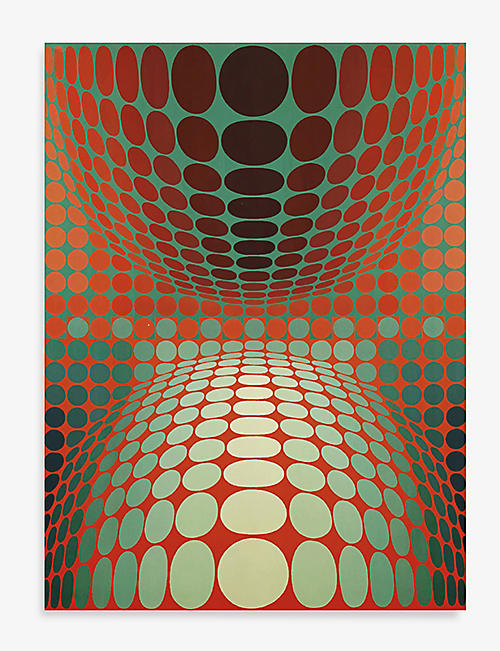 VASARELY EDITIONS: Ond A3 graphic-print A3 poster 29.7cm x 40cm