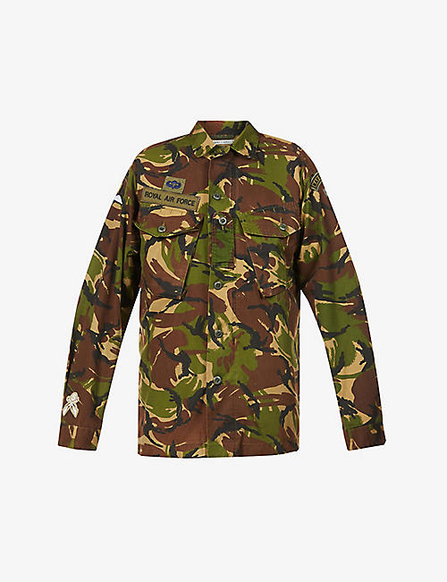 BIRD + WOLF: Fear Less camouflage-print woven jacket