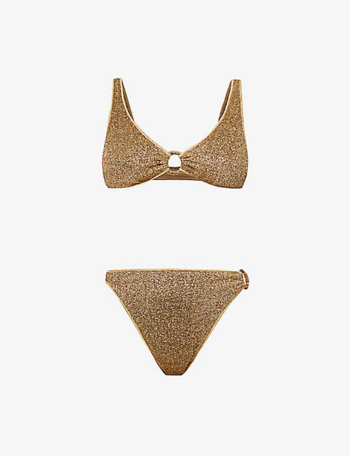 OSEREE: Lumière Sporty metallic bikini set