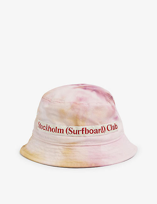 STOCKHOLM SURFBOARD CLUB: Logo-embroidered hand-dye cotton bucket hat