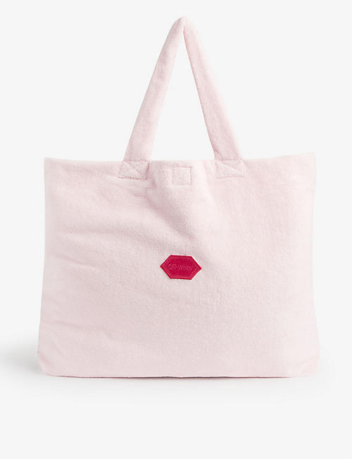 OFF-WHITE C/O VIRGIL ABLOH: Big Mama logo-embroidered cotton tote bag