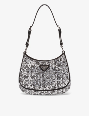 Prada Cleo Crystal Shoulder Bag