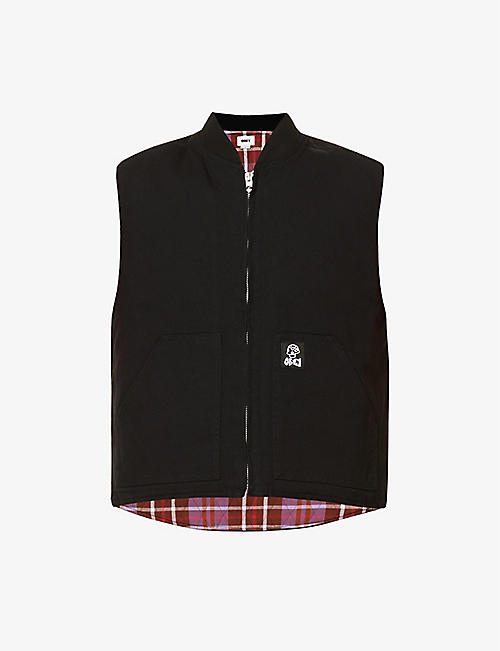 OBEY: Vacant brand-patch cotton gilet