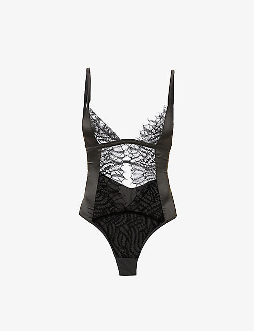 MUSE BY COCO DE MER: Bell stretch-woven bodysuit