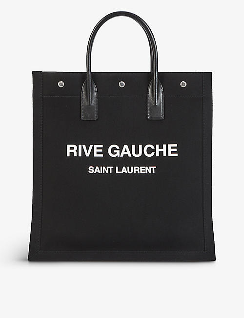 SAINT LAURENT: Rive Gauche cotton-canvas tote bag