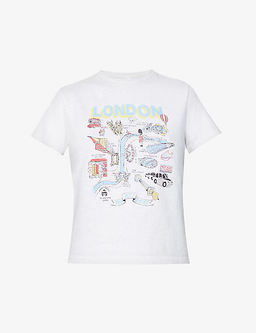 RE/DONE: London graphic-print cotton T-shirt