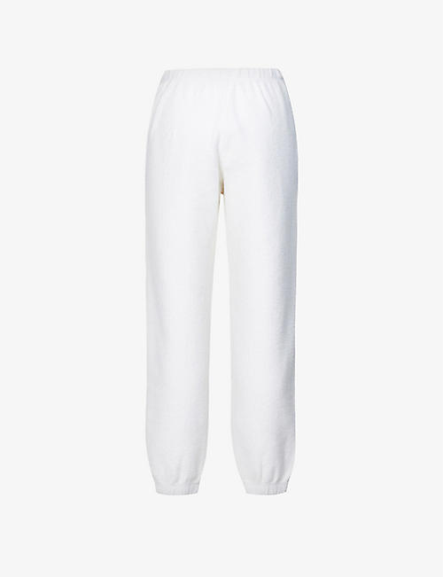 RE/DONE: 80s tapered high-rise cotton-fleece jogging bottoms