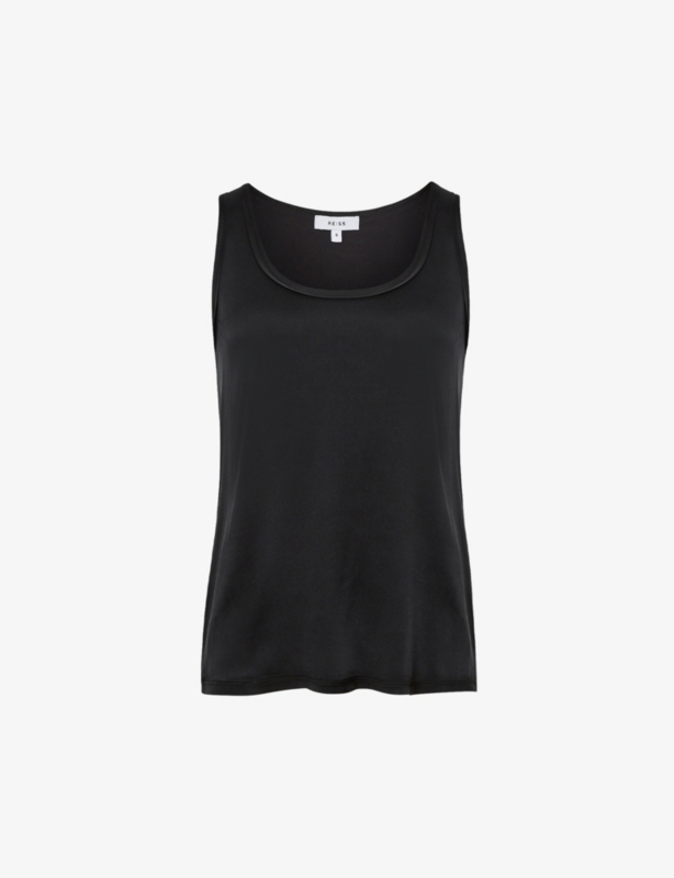 Riley round-neck silk-blend vest top
