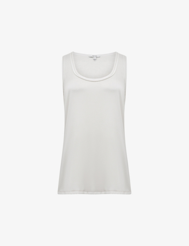 Riley round-neck silk-blend vest top