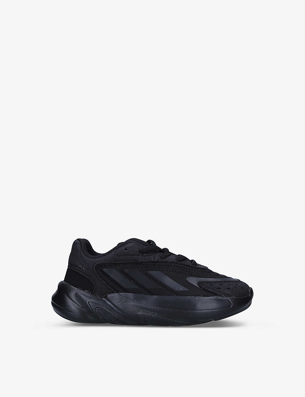 Shop Adidas Originals Ozelia Woven Low-top Trainers 6-9 Years In Black