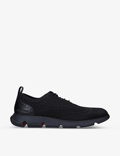 COLE HAAN: 4 Zerogrand Stitchlite wool knit oxford trainers