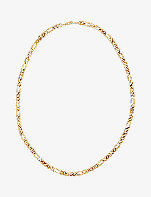 SUSAN CAPLAN: Pre-loved figaro-chain brass necklace