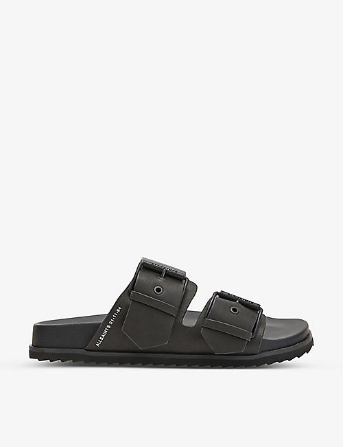 ALLSAINTS: Sian double-strap leather sandals