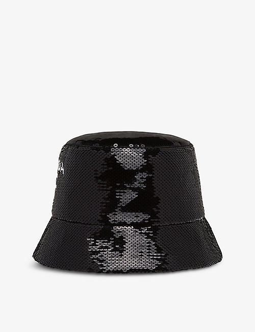 PRADA: Logo-embellished sequinned bucket hat