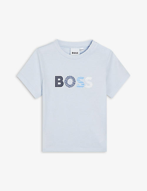 BOSS: Logo-print cotton-jersey T-shirt 1-18 months