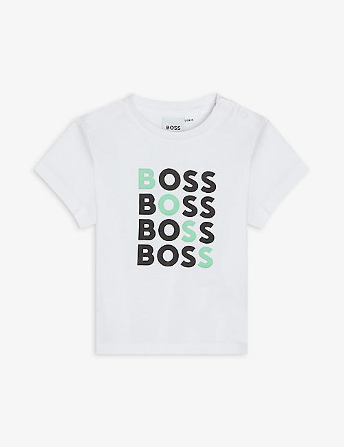 BOSS: Logo-print cotton T-shirt 6 months-3 years