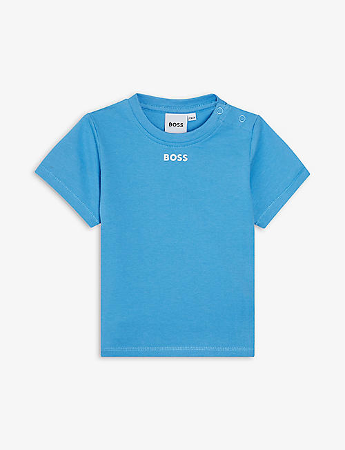 BOSS: Logo-print cotton T-shirt 3 months-3 years