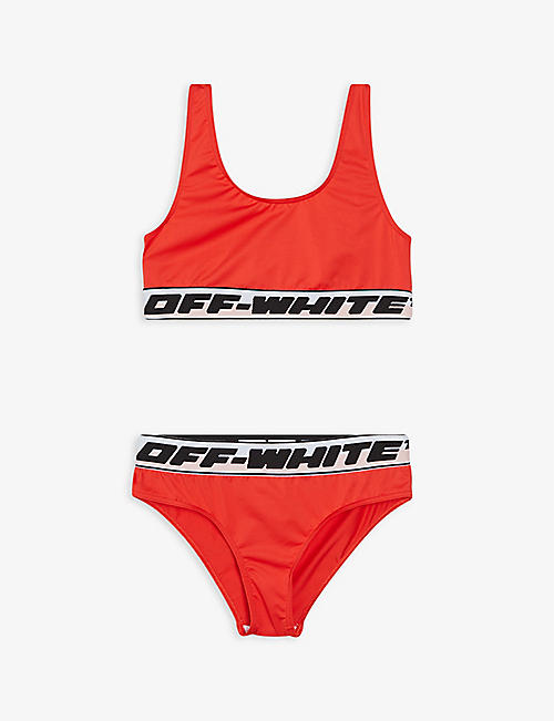 OFF-WHITE C/O VIRGIL ABLOH: Logo-tape bikini 4-10 years