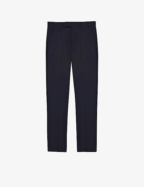 REISS: Eastbury slim-fit straight stretch-cotton trousers