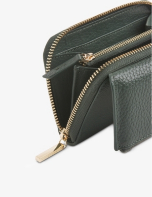 Whistles Womens Dark Green Bibi Leather Purse 1 Size In Dark Green